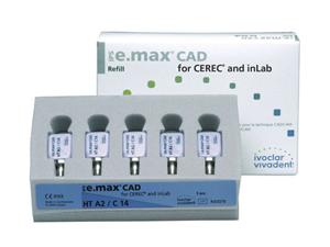 IPS e.max® CAD CEREC/inLab HT C14 A2, Packung 5 Stück