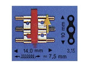 Standard-Dehnschrauben Oberkiefer 1006 Typ 1006 C-14, 7,5 mm, Packung 10 Stück