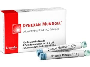 Dynexan Mundgel, Zylinderampullen Zylinderampullen 4 x 1,7 g