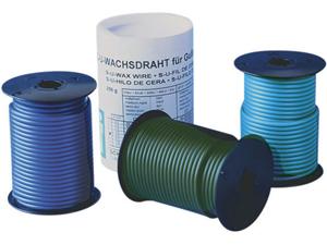 S-U Wachsdraht blau, mittelhart Ø 2,0 mm, Rolle 250 g