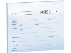 Anschriftenblatt für A4 Kartei Weiß, Block 50 Blatt