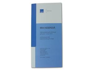 Mini-GOZ/GOÄ Maße 18 x 10 cm