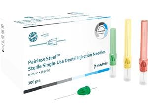 Painless Steel™ Einmal-Injektionskanülen Gelb - 27G, Ø 0,4 x 25 mm, kurz, Packung 100 Stück