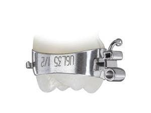 TruFit 2.0 Molarenband OK dreifach konvertierbar nach Roth -10° Torque, mit Headgear Tube okklusal, mit Lingualhäkchen Zahn