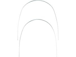 TruForce™ Edelstahl-Drahtbögen Full-Form, rechteckig, geätzt OK, .016" x .016"