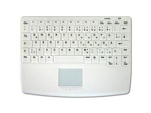 AK Hygienetastatur Touchpad 82 Tasten IP68 Weiß, mit USB Kabel