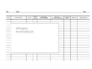 Röntgen Kontrollbuch - Einlegeblätter Packung 50 Stück