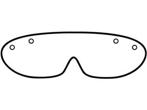 SAFEVIEW Schutzbrillen - Ersatzvisiere Klar, Packung 250 Stück