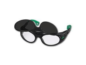 Schweißerschutzbrille uvex 9104 Schwarz / Grün, Scheibe farblos