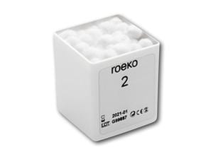roeko Solomat-N Wattekügelchen Größe 000, Ø 3,0 mm, Packung 6 Stück