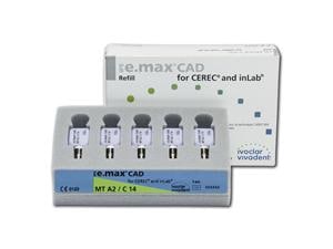 IPS e.max® CAD CEREC/inLab MT C14 A2, Packung 5 Stück