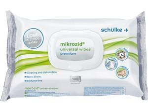 mikrozid® universal wipes premium Format 20 x 20 cm, Packung 6 x 100 Tücher