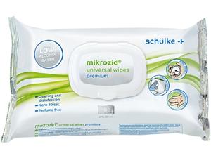 mikrozid® universal wipes premium Format 20 x 20 cm, Packung 6 x 100 Tücher