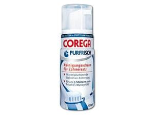 Corega® Purfrisch Reinigungsschaum Flasche 12 x 125 ml