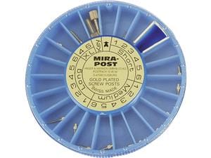 Mirapost® Gold Größe S2, Länge 8 mm, Ø 1,20 mm, Packung 12 Stück