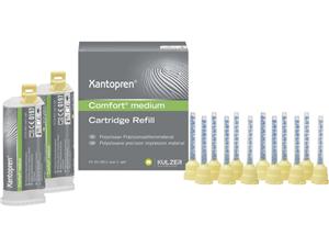 Xantopren Comfort Medium grün - Standardpackung Kartuschen 2 x 50 ml