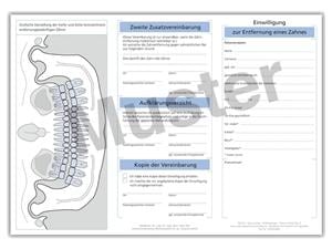 Einwilligung zur Entfernung eines Zahnes Block 50 Blatt
