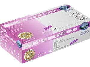 Unigloves® Soft Nitril white Premium Größe M, Packung 100 Stück
