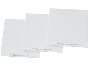Erkoplast PLA-W weiß, 125 x 125 mm (eckig) Stärke 3 mm, Packung 50 Stück