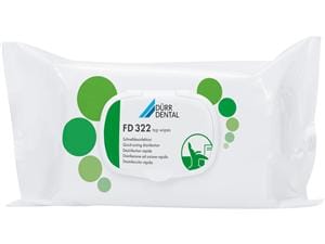 FD 322 top Wipes Schnelldesinfektion Format 17,5 x 25 cm, Packung 50 Tücher