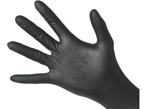 HS-Nitril Handschuhe puderfrei, schwarz Größe S, Packung 100 Stück