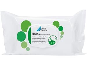 FD 366 sensitive top wipes Format 17,5 x 25 cm, Packung 50 Tücher