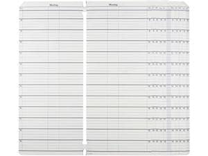 Terminplaner Allround-System, 4-spaltig mit Mittelspalte Packung 52 Wochen-Blätter