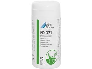 FD 322 premium wipes Schnelldesinfektion Format 14 x 19 cm, Dose 12 x 80 Tücher