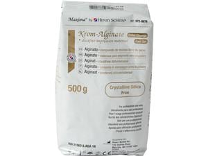 HS-Maxima® Alginat Color, Krom-Alginate Plus Beutel 2 x 500 g, Messbesteck und Leerdose