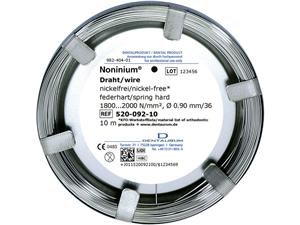 Noninium® Rollendraht, rund federhart Ø 0,90 mm / 36, Länge 10 m