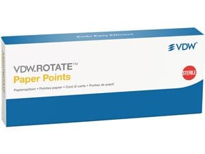 VDW.ROTATE™ Papierspitzen - Einzelgröße ISO 025.04, rot, Packung 180 Stück