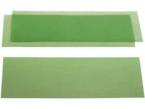 Glattes Gusswachs, grün Stärke 0,40 mm, Packung 15 Platten
