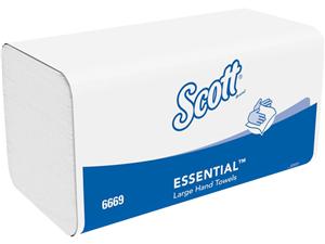 SCOTT® XTRA Handtücher Interfold, 20 x 31,5 cm, Karton 3.600 Stück (15 x 240 Tücher)