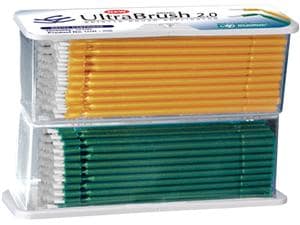 Ultrabrush® Bürstenapplikator 2.0 - Nachfüllpackung Gelb/Grün, Regular, Packung 200 Stück