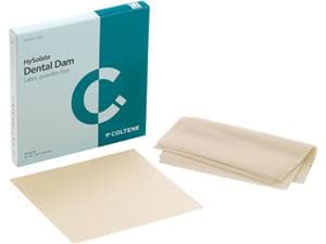 HySolate Latex Dental Dam, hell, Format 152 x 152 mm Mittel, Packung 360 Blatt