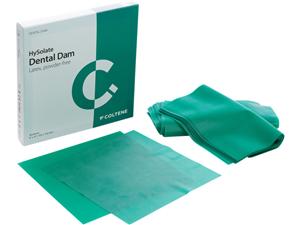 HySolate Latex Dental Dam, grün, Format 152 x 152 mm Dünn, Packung 36 Blatt