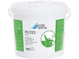 FD 322 wipes Flächen-Desinfektion Format 20 x 30 cm, Spenderbox 100 Tücher