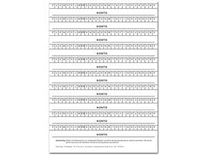 Alphabetleiste für DIN A5-Karteikarte (selbstklebend) Gelb