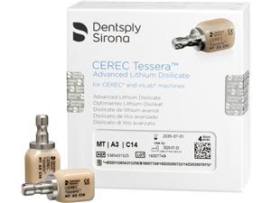 CEREC Tessera™ MT C14 A3, Packung 4 Stück