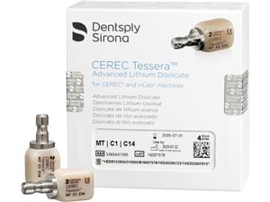 CEREC Tessera™ MT C14 C1, Packung 4 Stück