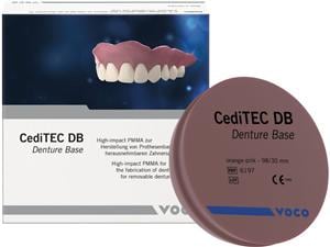 CediTEC® DB disc - Ø 98 mm Orange-Pink, Stärke 30 mm