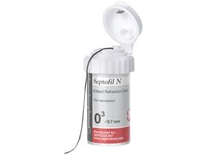 Septofil N Ø 0,7 mm, schwarz, dünn, Flasche 2,5 m