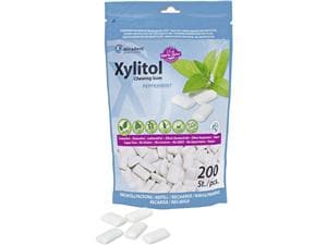 Xylitol Chewing Gum - Vorteilsbeutel Pfefferminze, Beutel 200 Stück