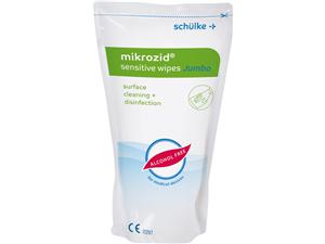 mikrozid® sensitive wipes Jumbo Format 20 x 20 cm, Beutel 200 Tücher