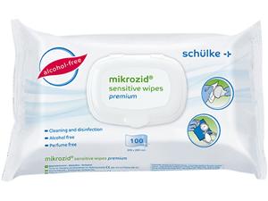 mikrozid® sensitive wipes premium Packung 100 Tücher