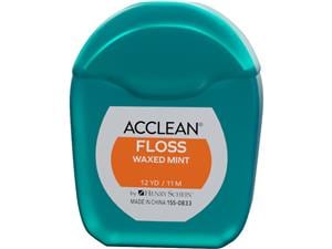 HS-Acclean® Dental Floss - Minispender Zahnseide mint gewachst, Packung 72 Spender x 11 m