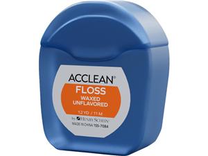 HS-Acclean® Dental Floss - Minispender Zahnseide gewachst, Packung 72 Spender x 11 m