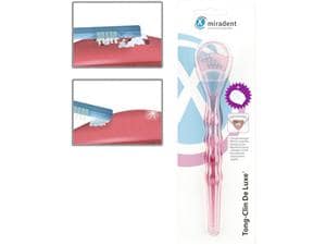 Tong-Clin® De Luxe, Zungenreiniger Pink-transparent