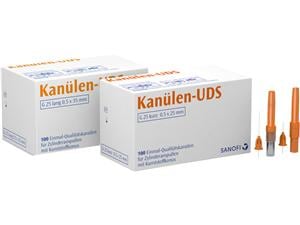 Kanülen-UDS Orange - 25G, Ø 0,5 x 25 mm, kurz, Packung 100 Stück