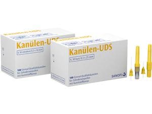 Kanülen-UDS Gelb - 30G, Ø 0,3 x 25 mm, kurz, Packung 100 Stück